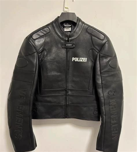 vetements bomber jacket replica|vetements polizei leather jacket.